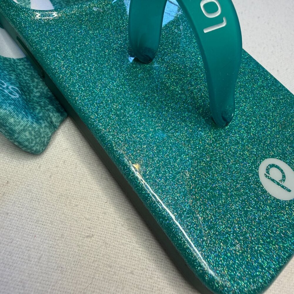 Loopy Case iPhone 11 Pro‎ Teal Glitter Righty with Bag - Picture 4 of 4